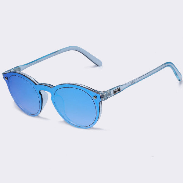 Reflektierende ovale Mode-Sonnenbrille
