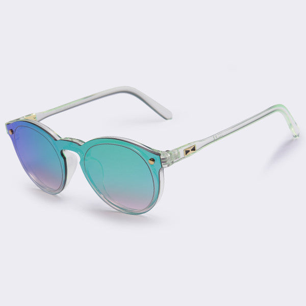 Reflektierende ovale Mode-Sonnenbrille