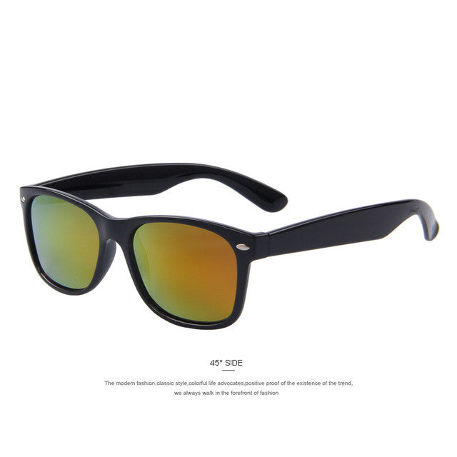 Polarisierte Retro-Sonnenbrille mit Nieten