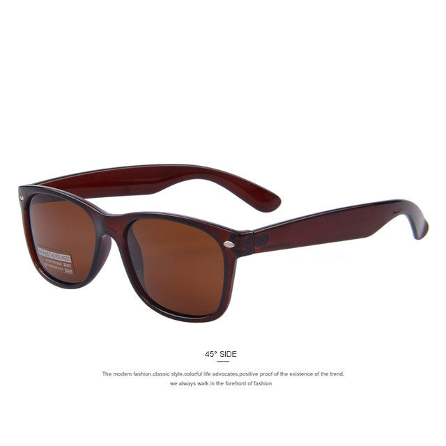 Polarisierte Retro-Sonnenbrille mit Nieten