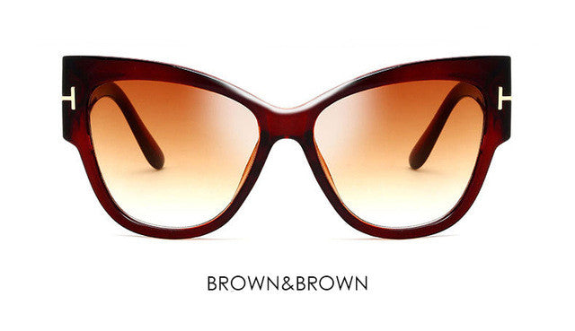 Cat-Eye-Sonnenbrille mit Farbverlauf